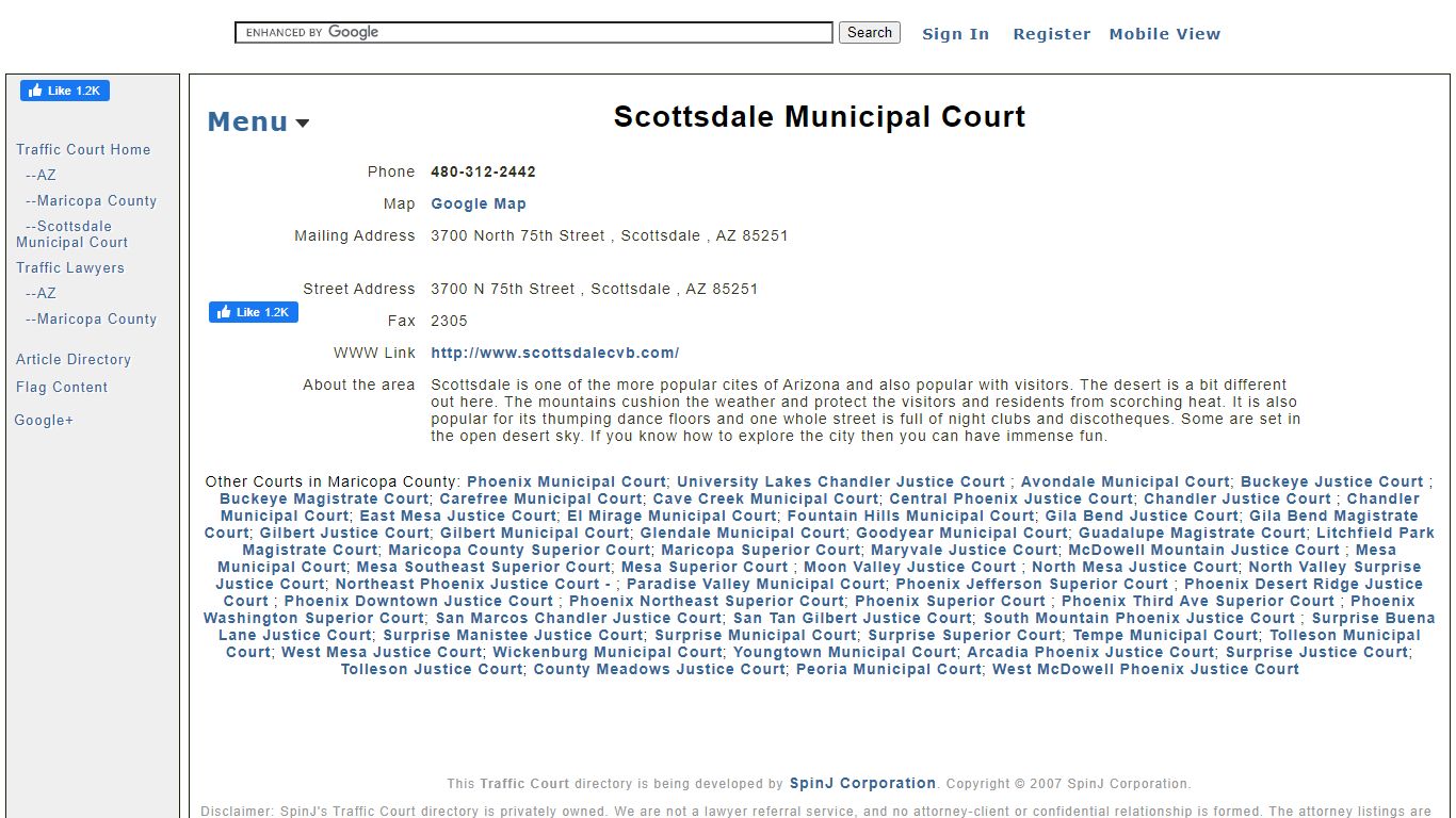 Scottsdale Municipal Court AZ
